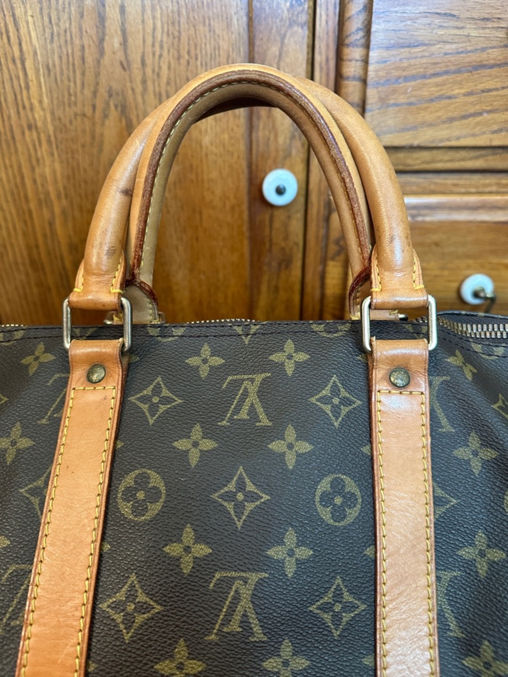 Louis Vuitton Monogram Canvas Keepall  Bandouliere 55 - Picture 7 of 15